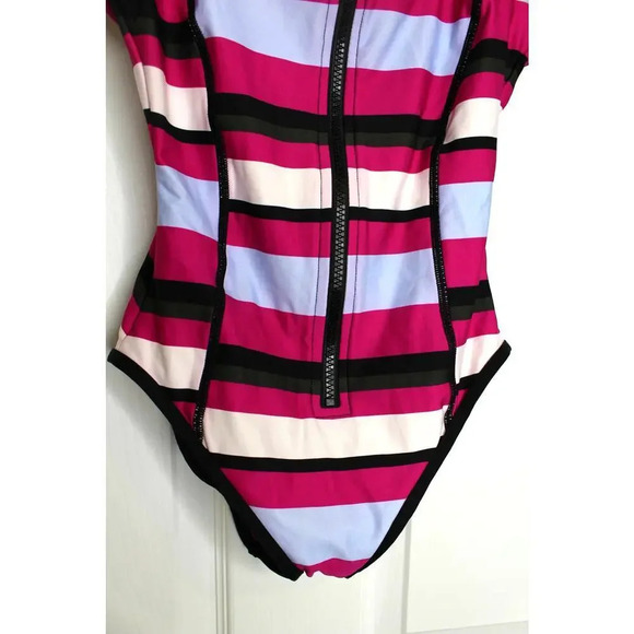 Proenza Schouler Striped Swimsuit One Piece Pink - Picture 6 of 10